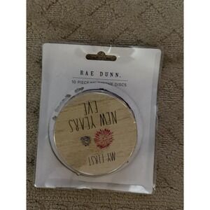 Rae Dunn 10‎ Piece Wood Milestone disc for All The First Holidays Baby Photo